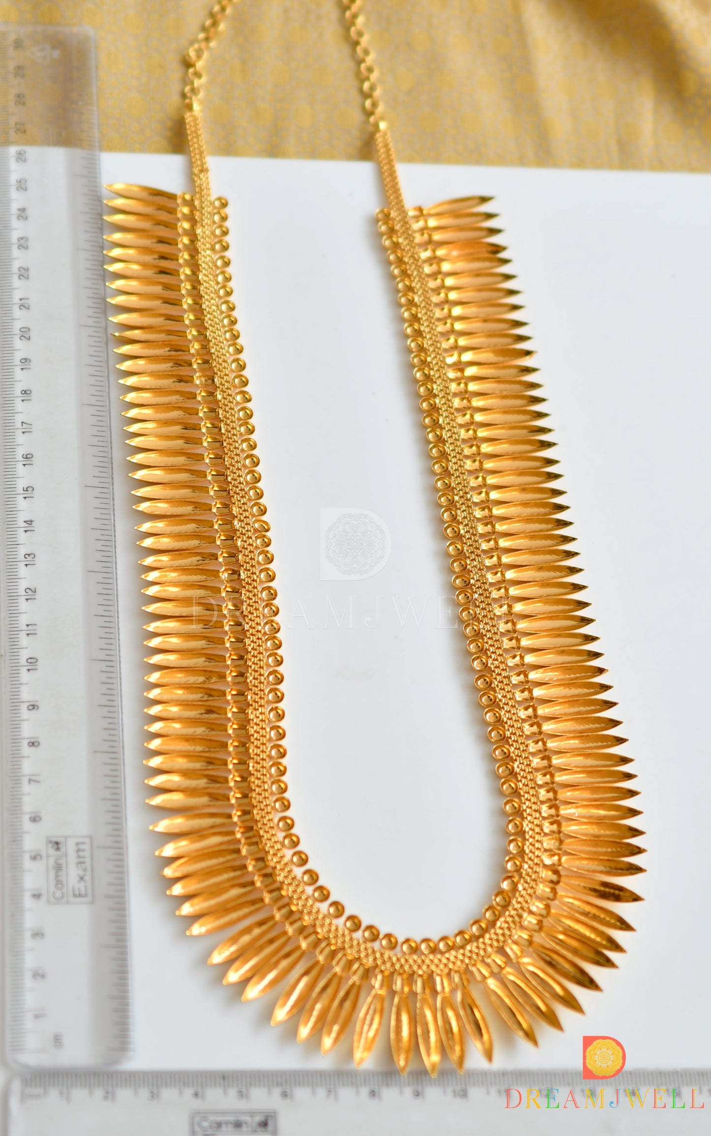 Gold tone mulla mottu Kerala style haar dj-36838