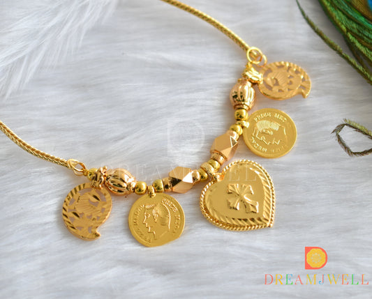 Gold tone Mango cross head coin mangalyam dj-37606