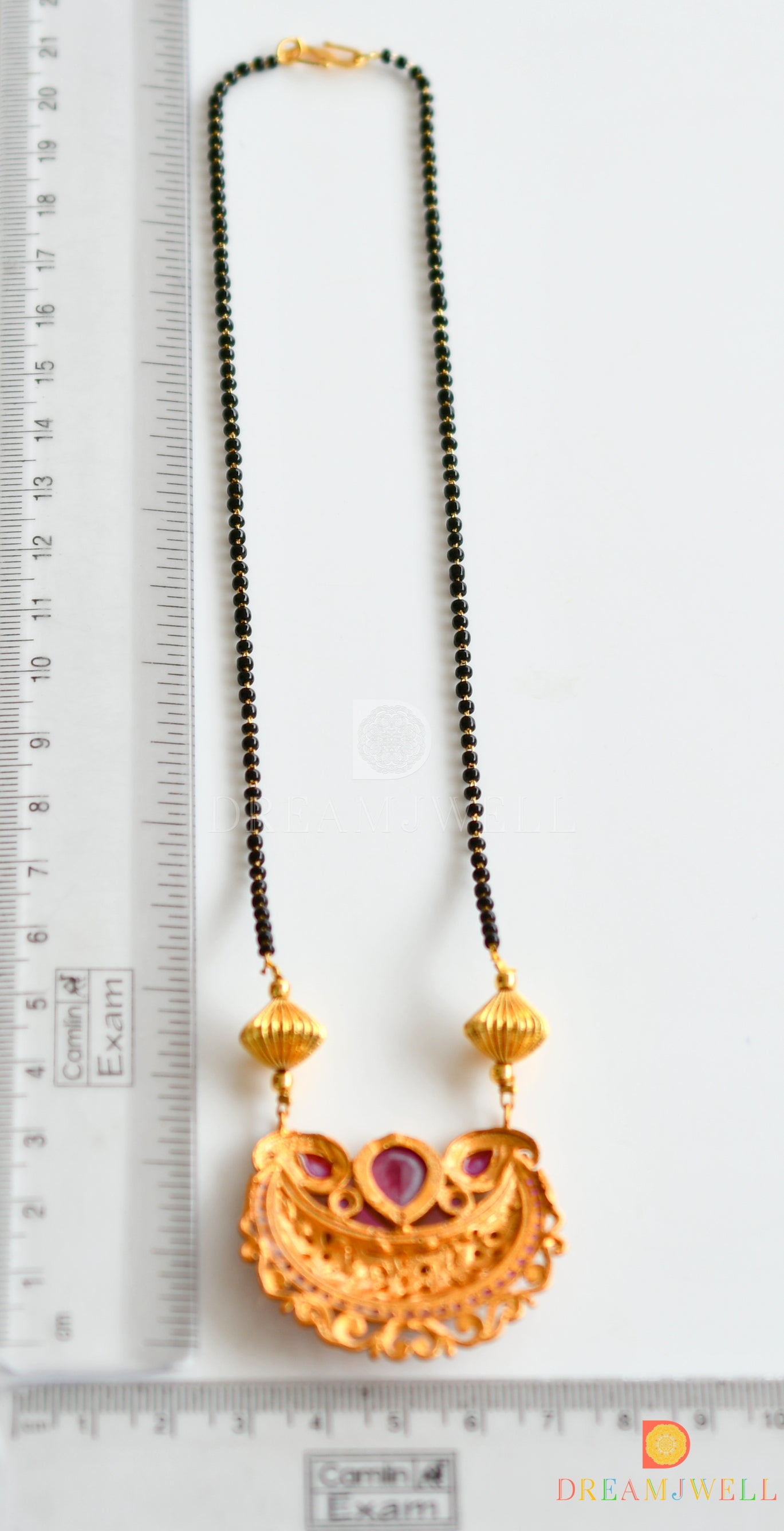 Matte Finish Ruby Mango Mangalsutra dj-10521