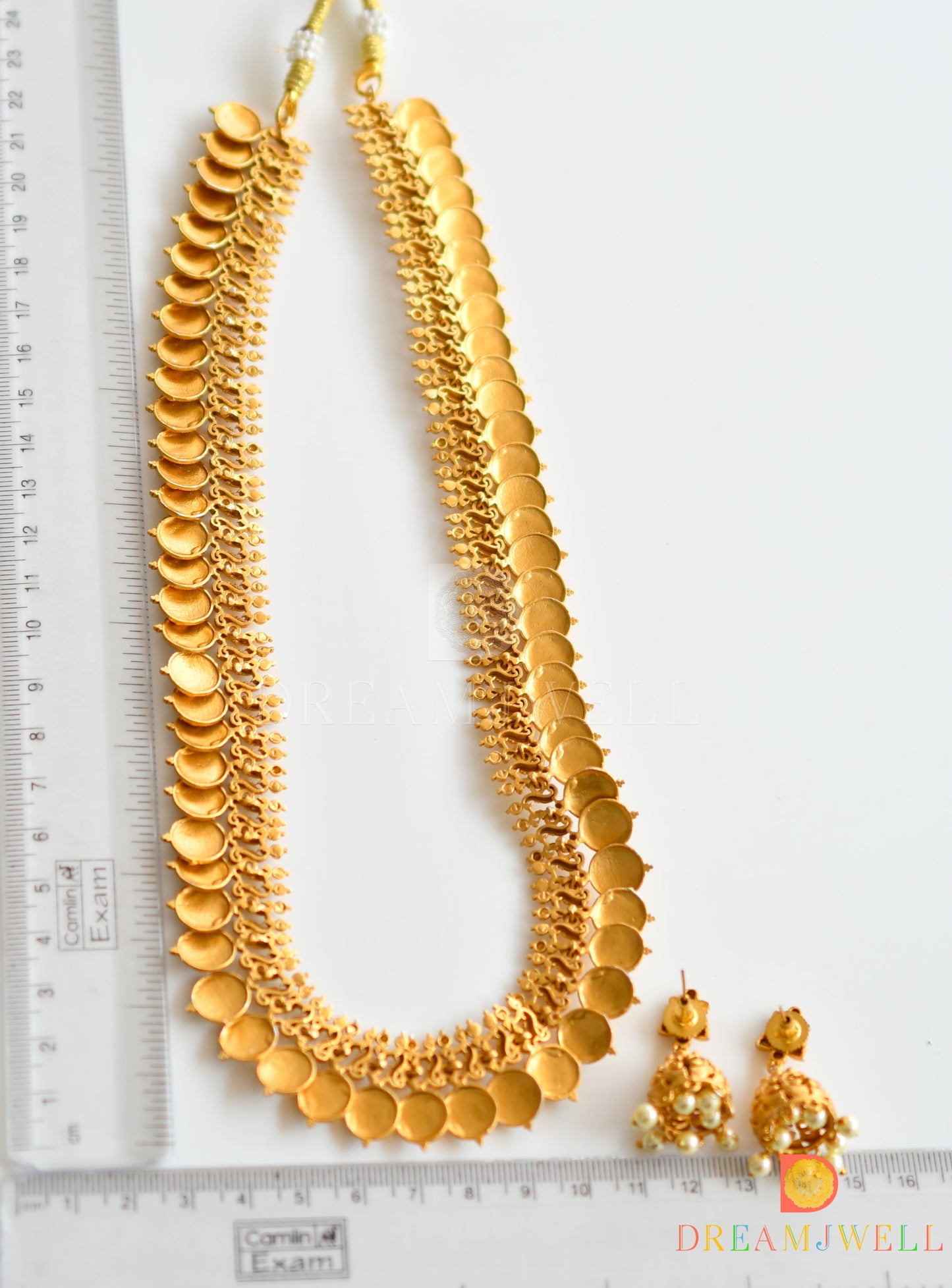 Matte Finish Swan Coin Pearl Haar Set dj-30373