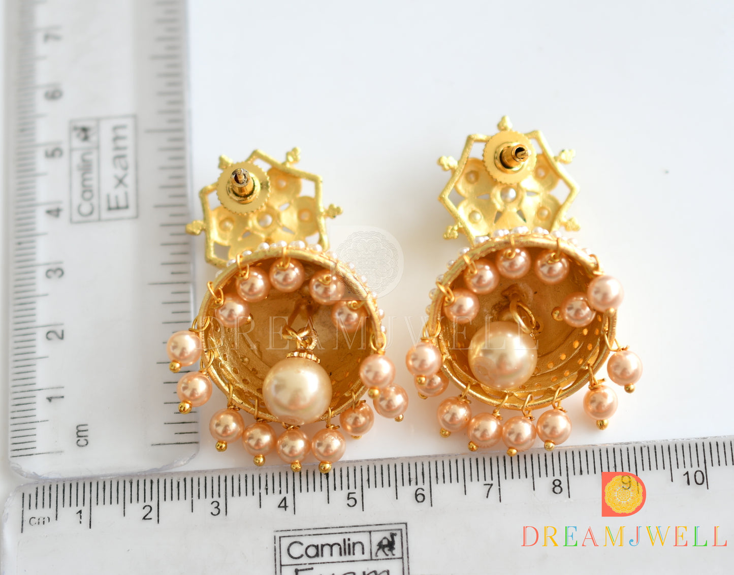 Matte finish pearl jhumkka dj-07630