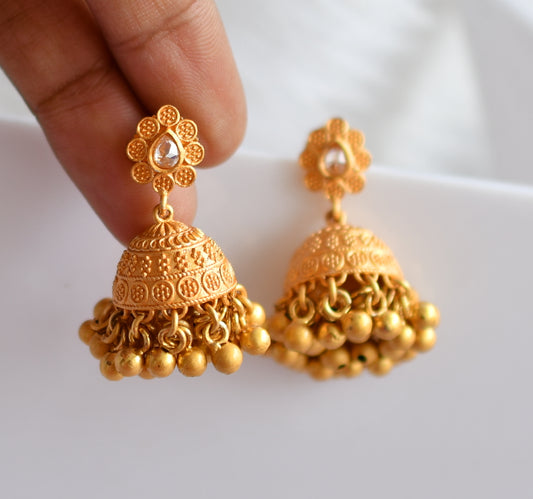 Matte finish small Gungroo jhumkka dj-08441