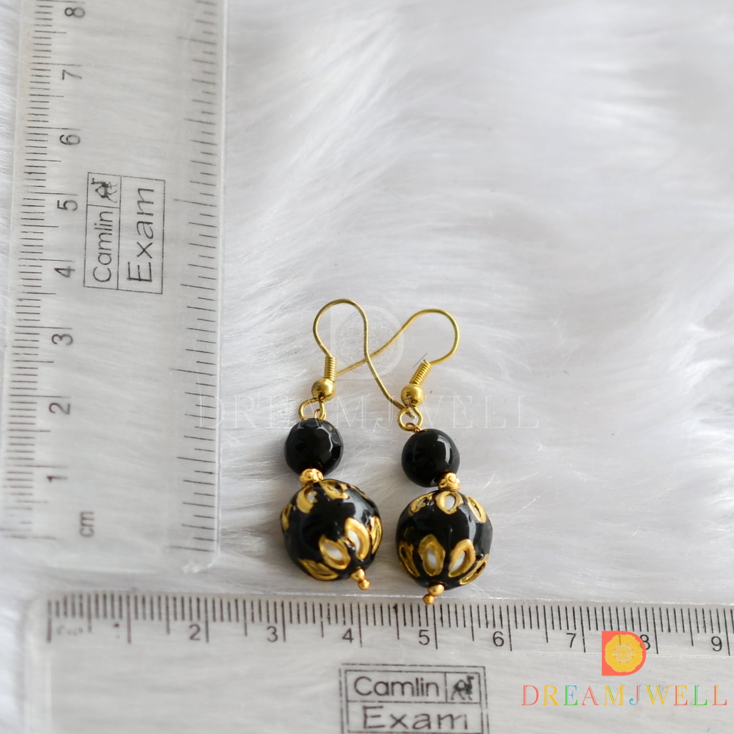 Antique black hook earrings dj-38491