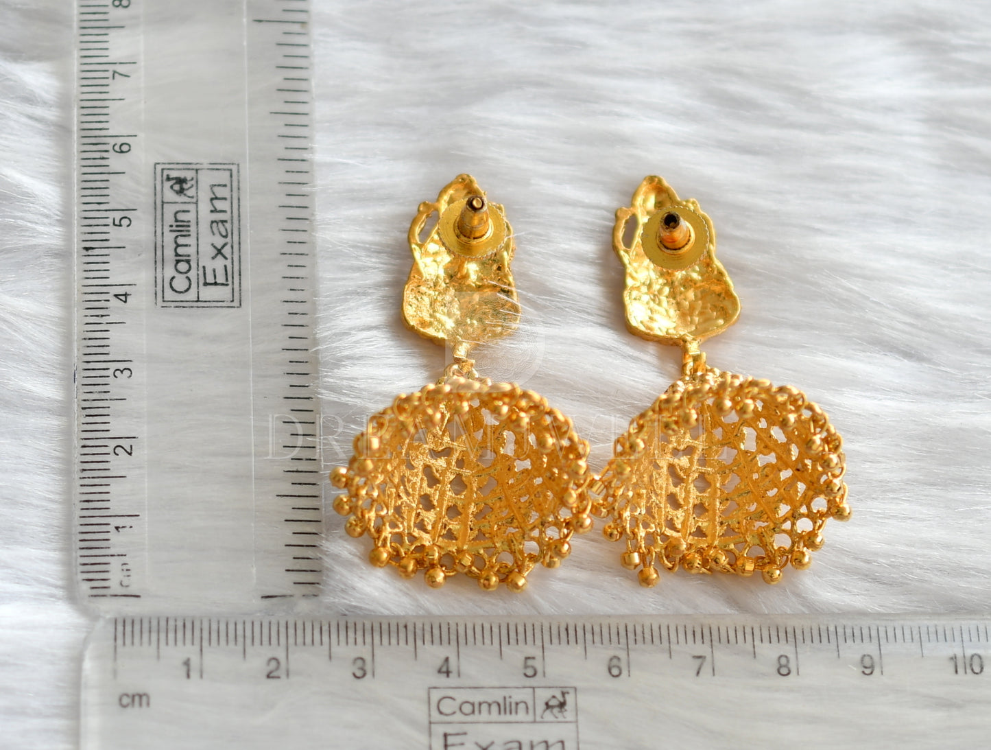 Gold tone Lakshmi Jhumkka DJ20117