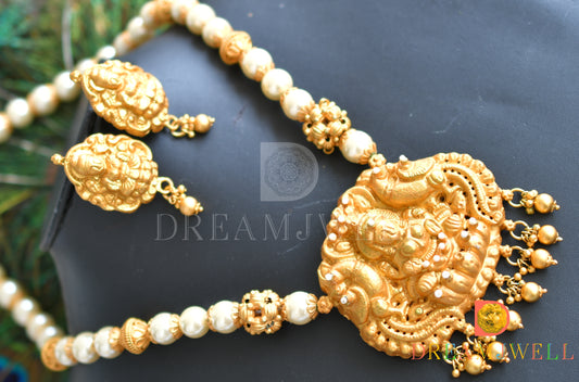 Matte finish pearl Lakshmi designer short haar set dj-06613