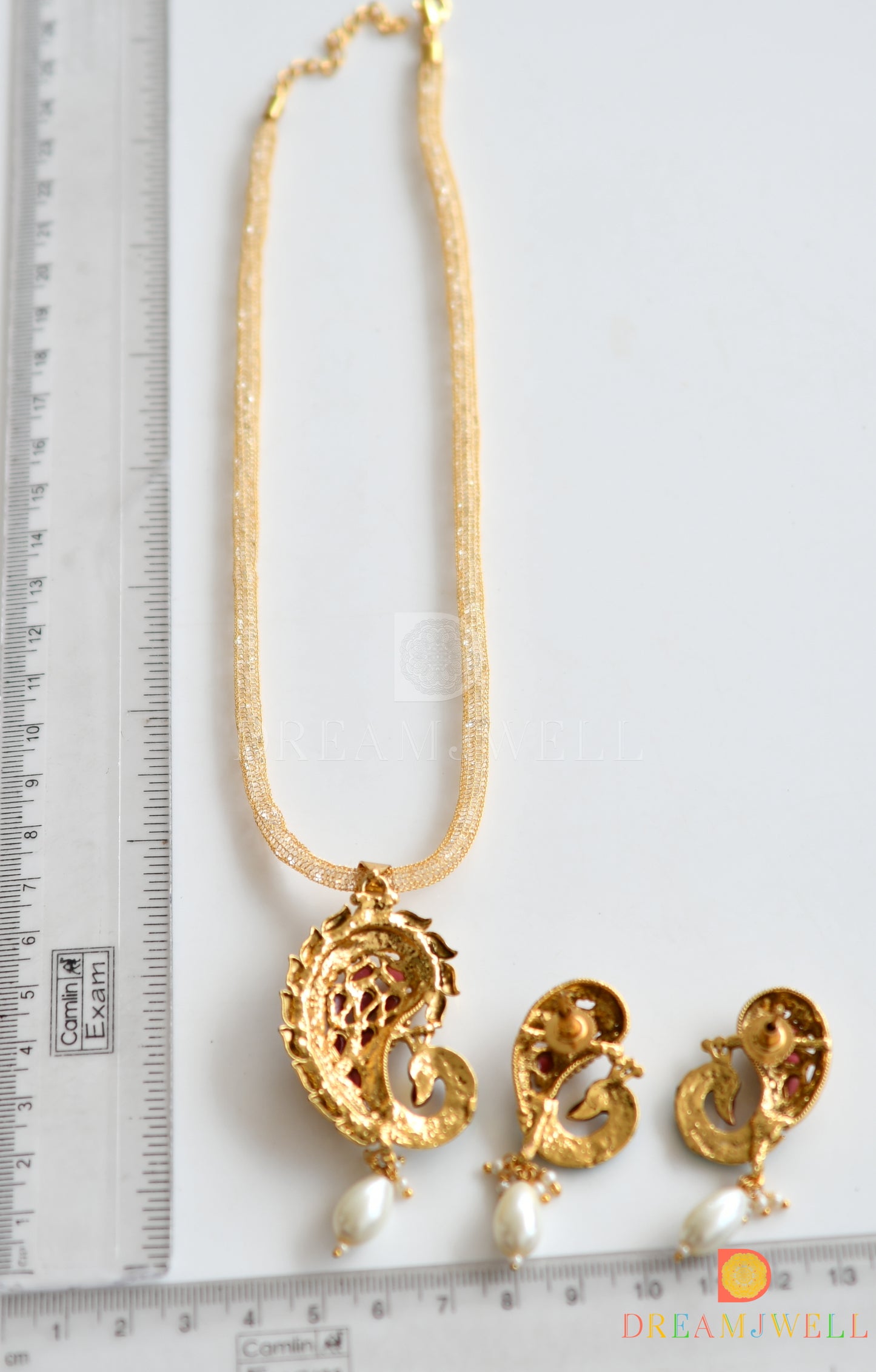 Antique kemp peacock necklace set dj-06538