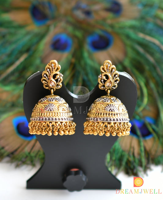 Two tone Peacock jhumkka dj-02285
