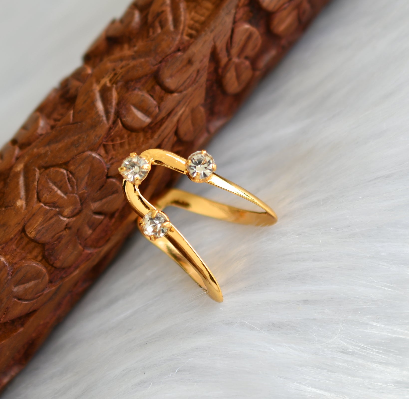 Gold simple online finger ring