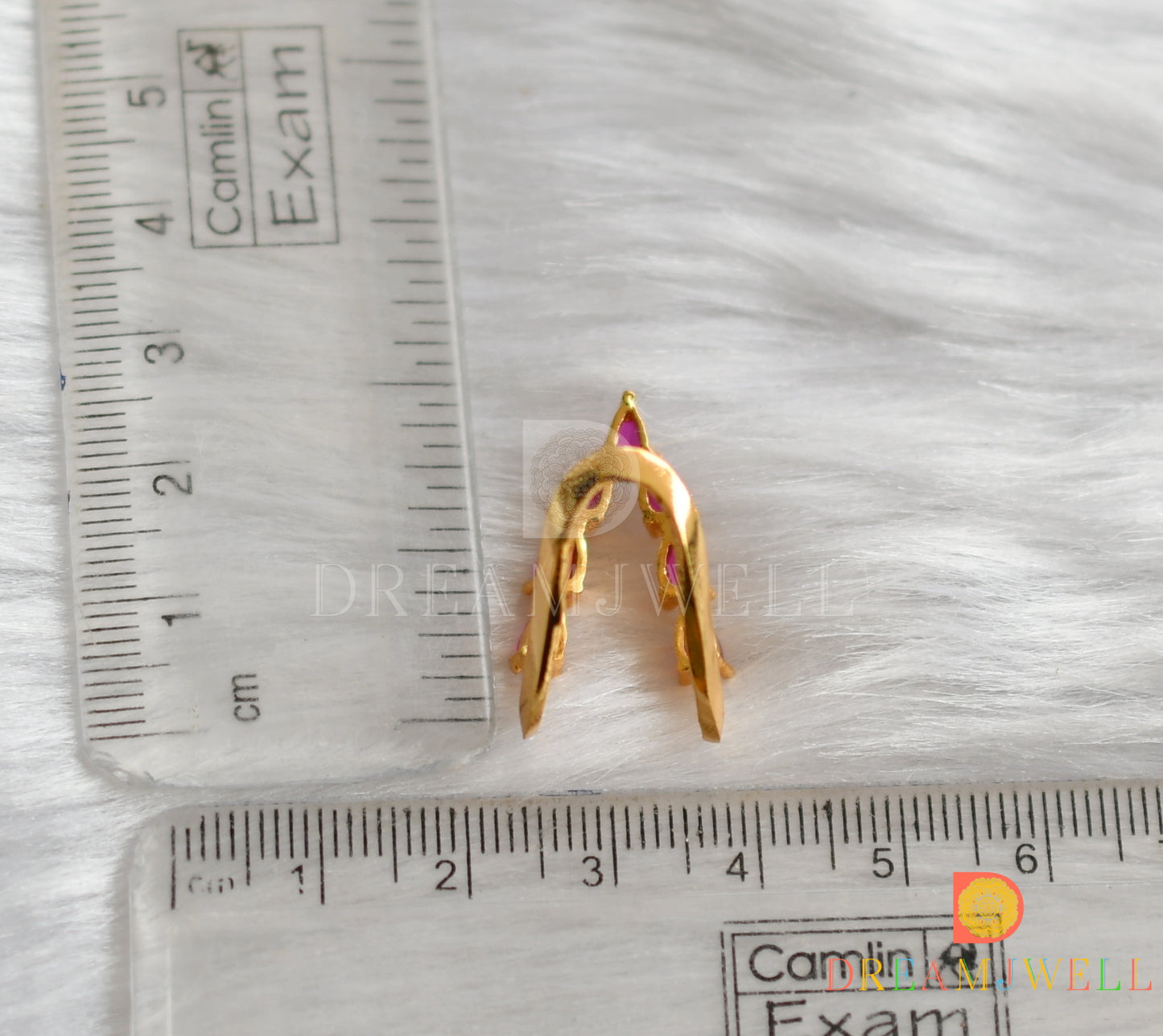 Gold tone ruby vanki finger ring dj-37867