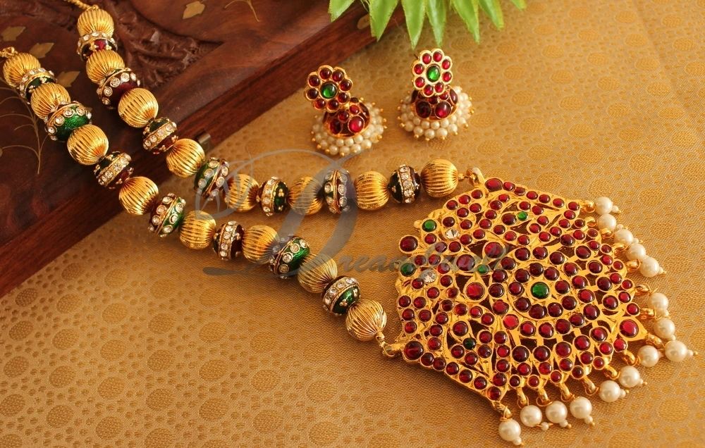 DREAMJWELL Awesome Handmade Antique Designer Meenakari Beads