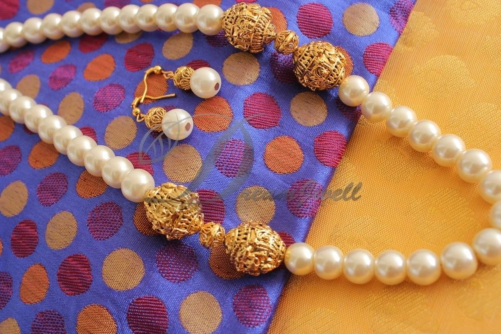 Handmade pearl jewelry on sale designs