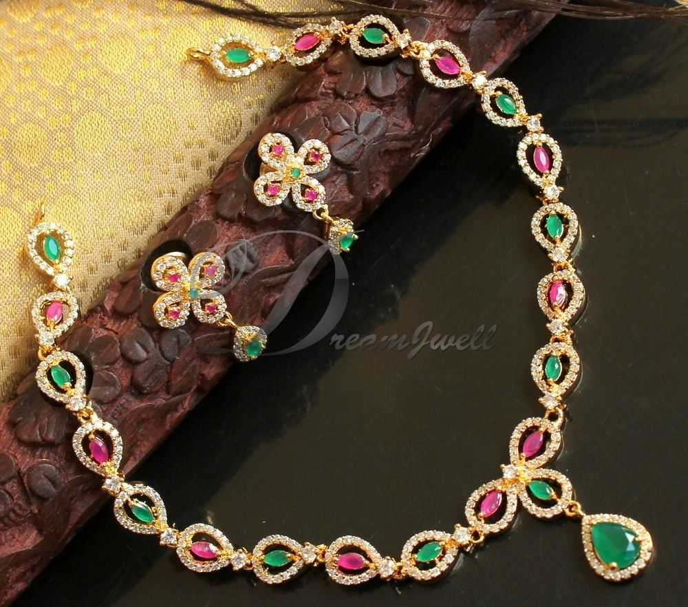 Ruby and emerald on sale necklace