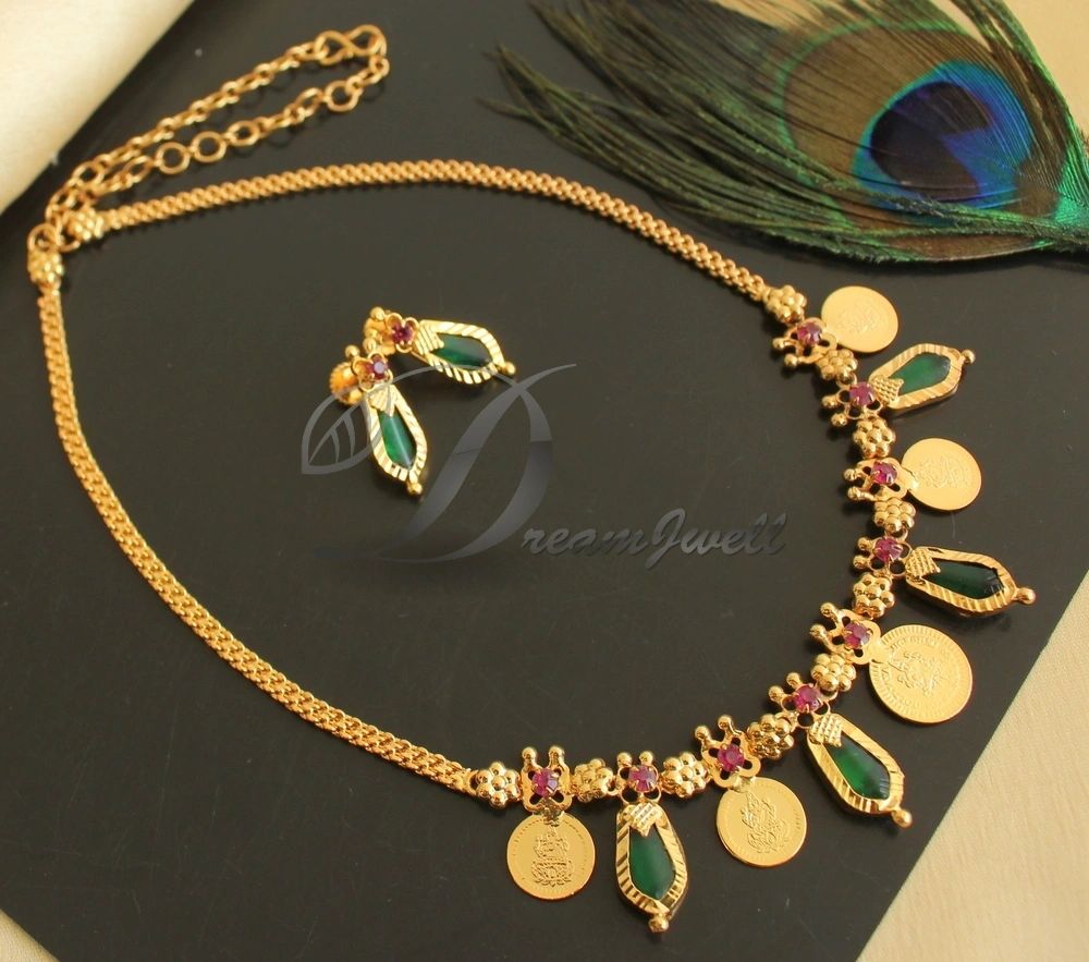 Green nagapadam online necklace