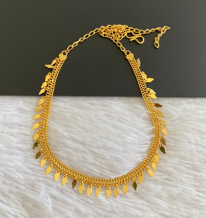 Gold tone kerala traditional elakka necklace dj-52765