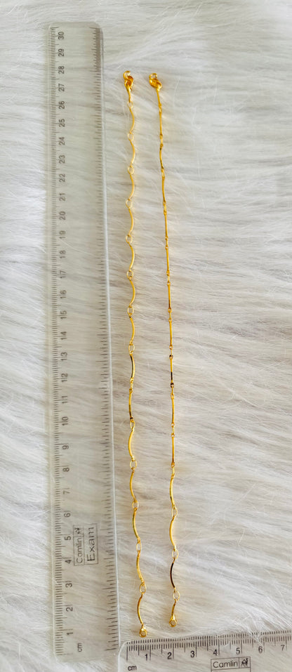 Gold tone 10.5 inches anklets dj-51297