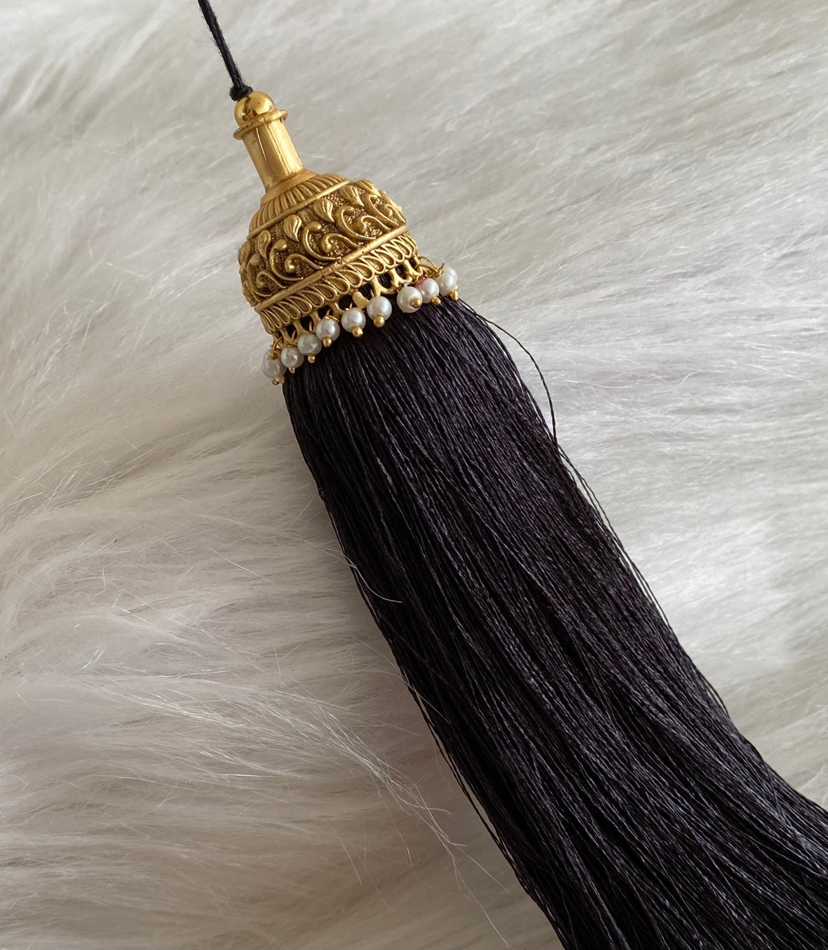 Matte finish pearl bridal kuppulu(Hair accessory) dj-55069