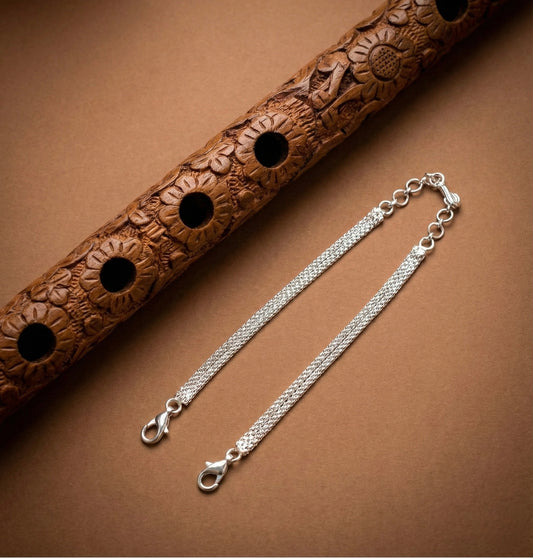 Silver tone back chain for necklace-dj51389