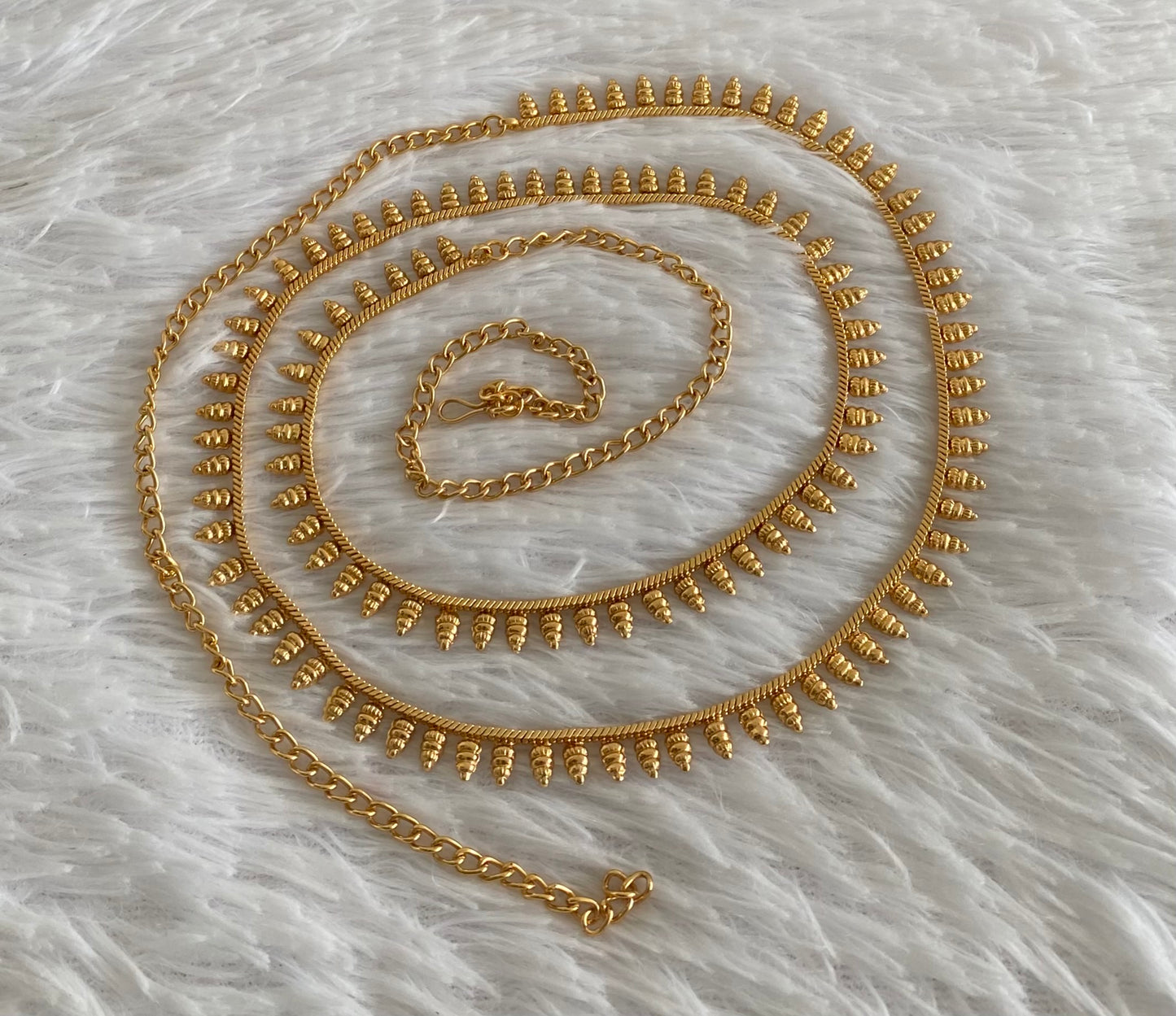 Antique gold tone hip/waist chain dj-54403