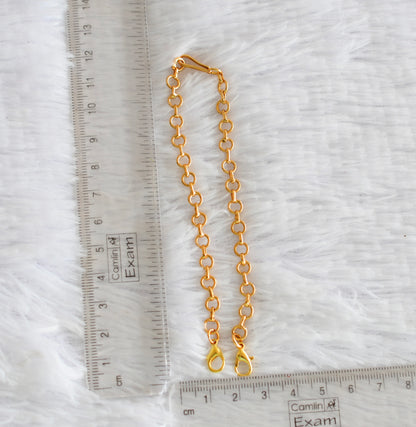 Antique gold tone necklace back chain dj-52432