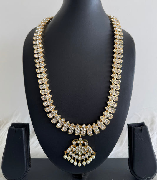 Gold tone AD white stone mango haar dj-51187