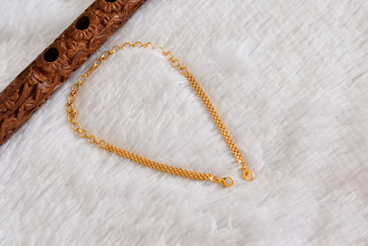 Antique gold tone necklace back chain dj-52429