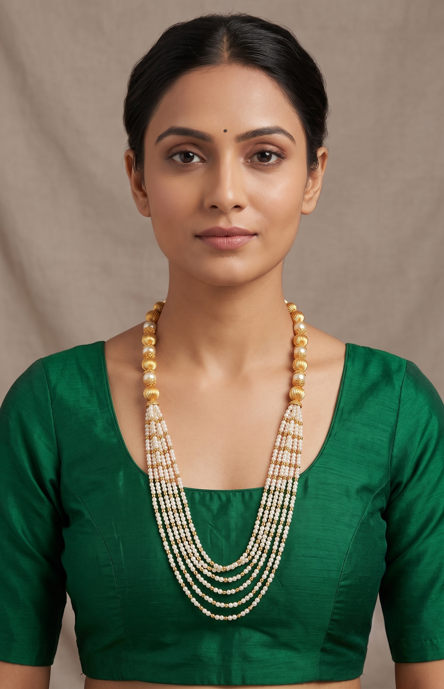 Lovely Handmade Pearl Multilayer Haar -dj04744