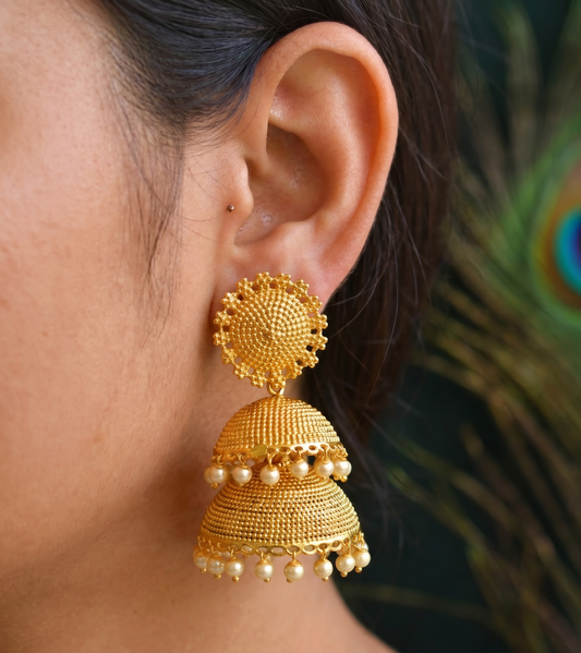 Antique Pearl designer Step Jhumkka dj-05104
