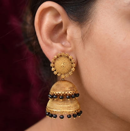 Antique Black designer Step Jhumkka dj-05105