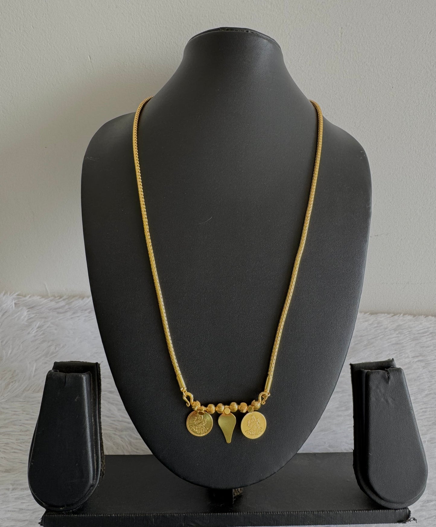 Gold tone 24 inches kerala style elakka thali mangalyam dj-52230