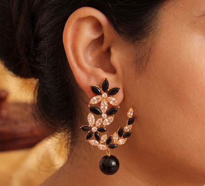 Gorgeous Antique Black Designer Earrings-dj05372