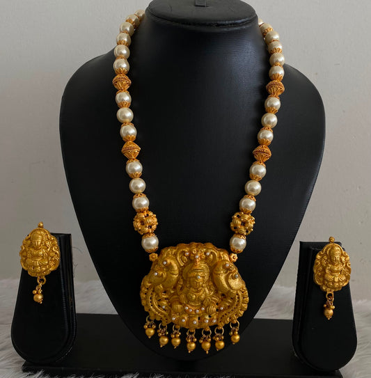 Matte finish pearl Lakshmi designer short haar set dj-06613