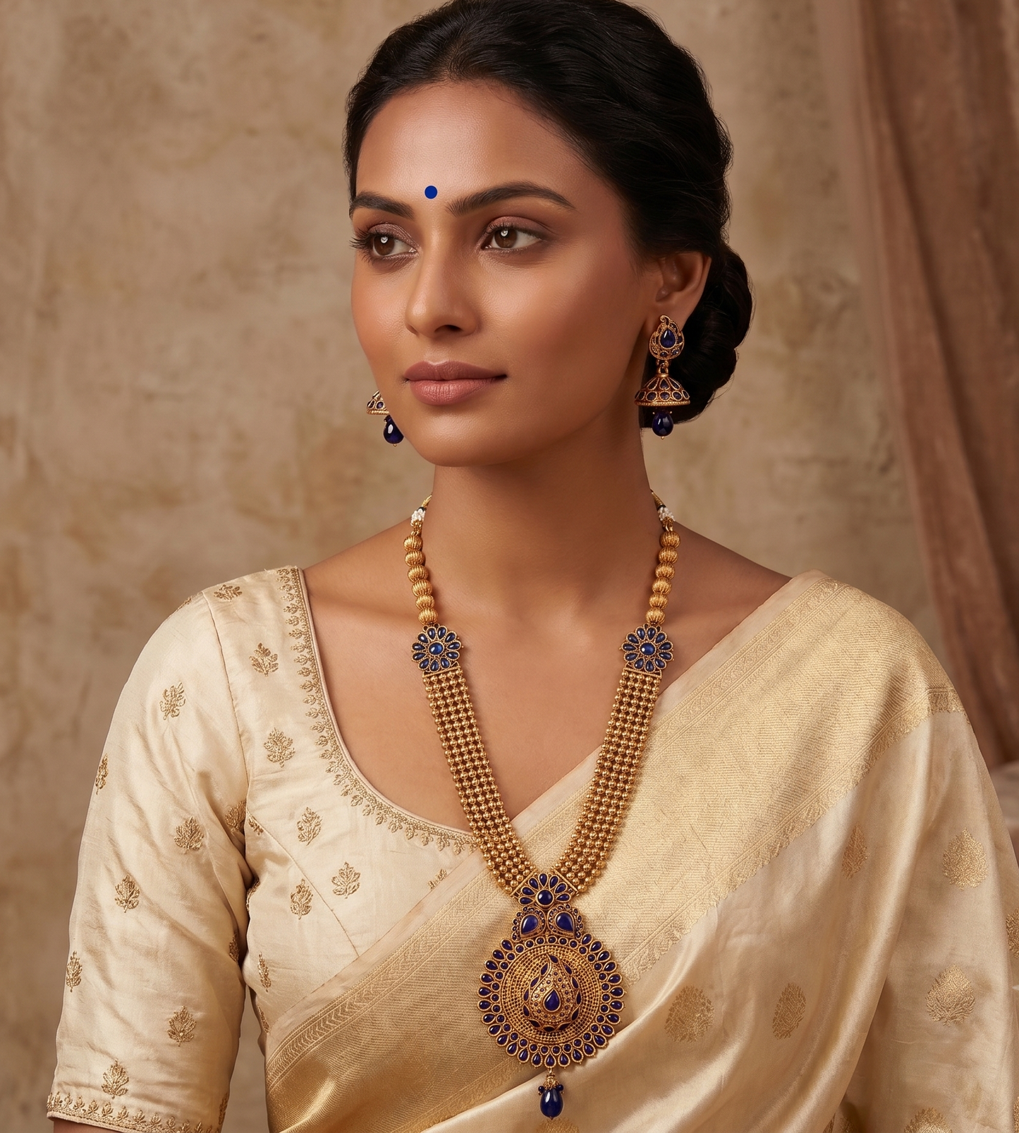 Antique finish blue mango short haar set dj-06898