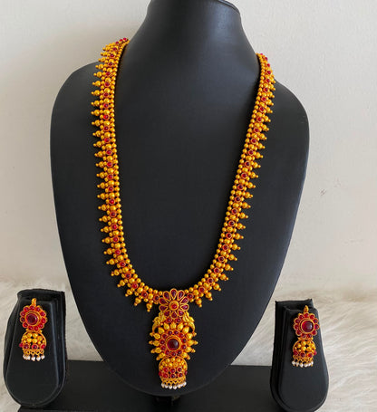 Antique gold tone kemp bridal haar set dj-06929