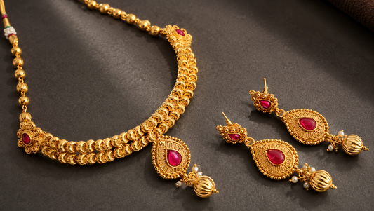 Beautiful Antique Kemp Necklace Set-dj07609