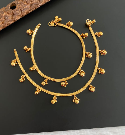 Antique gold tone anklets set dj-53184