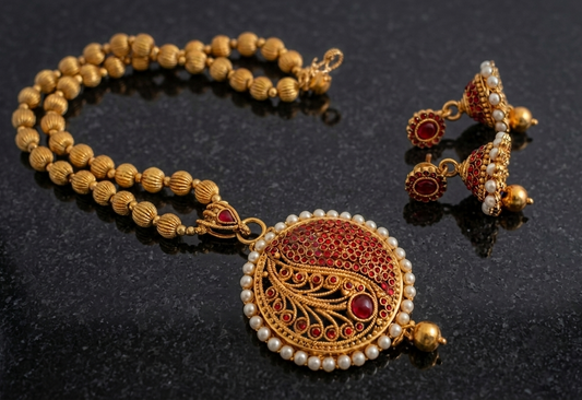 Beautiful Antique Kemp Necklace Set-dj08862