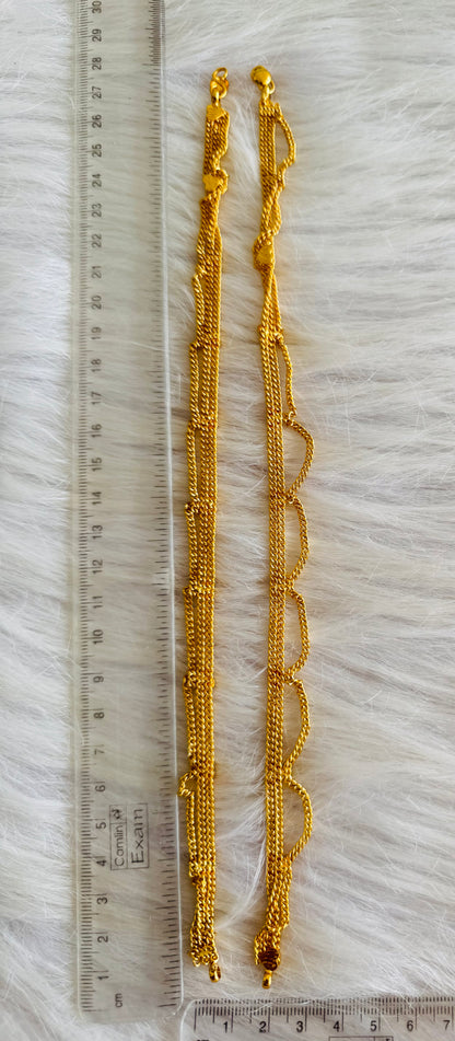 Gold tone 10.5 inches anklets dj-51306
