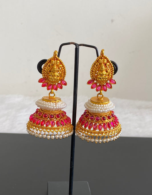 Antique gold tone Lakshmi Kemp-pearl Huge Jhumkka DJ29540