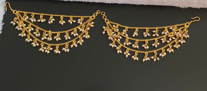 Matte finish pearl multi layer ear side chain dj-54052