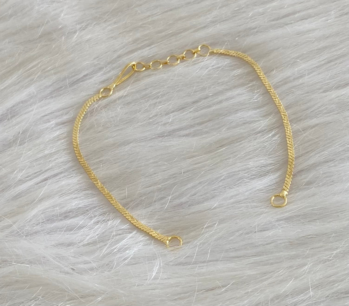 Gold-tone necklace back chain dj-52431