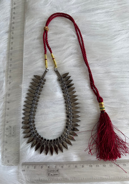 Black finish mulla mottu precious kemp necklace dj51028