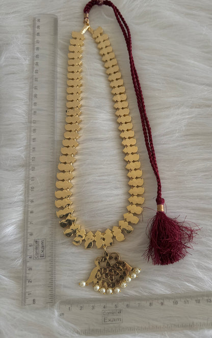 Gold tone AD white stone mango haar dj-51187