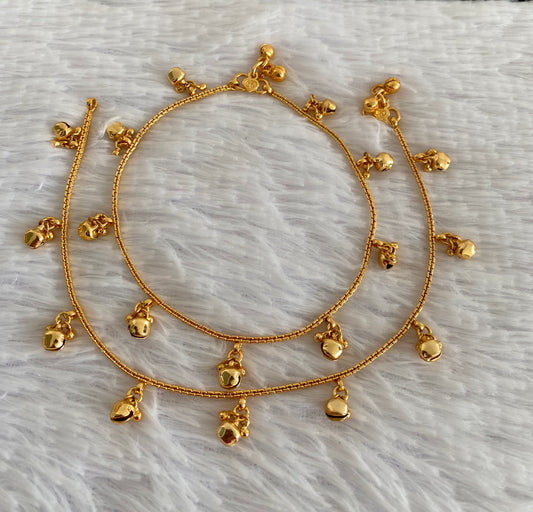 Antique gold tone anklets set dj-53186