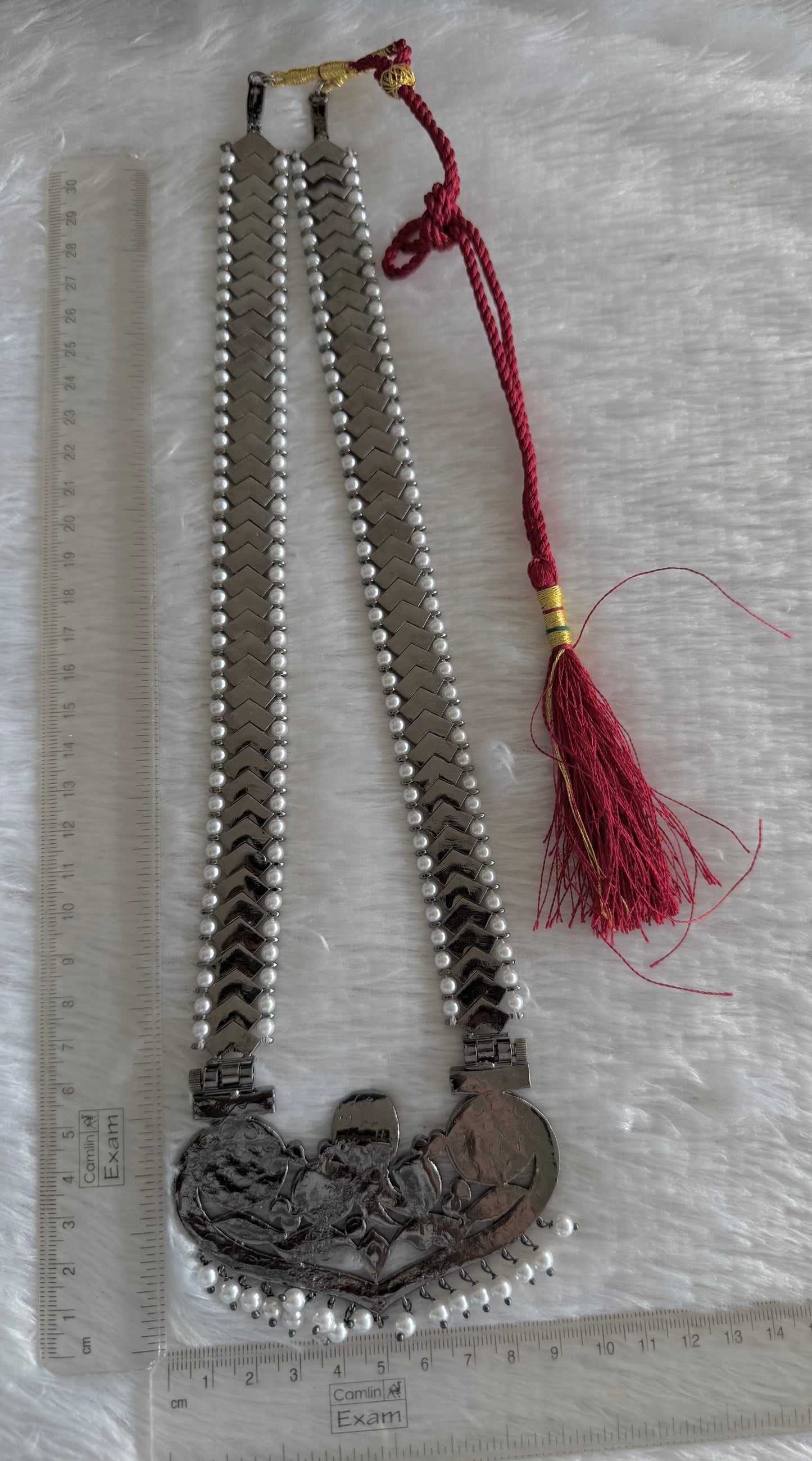 Black finish precious kemp pearl Naagar haar Dj-51759