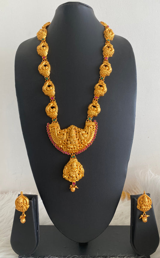 Matte finish ruby-emerald lakshmi Nagasu haar set dj-10707