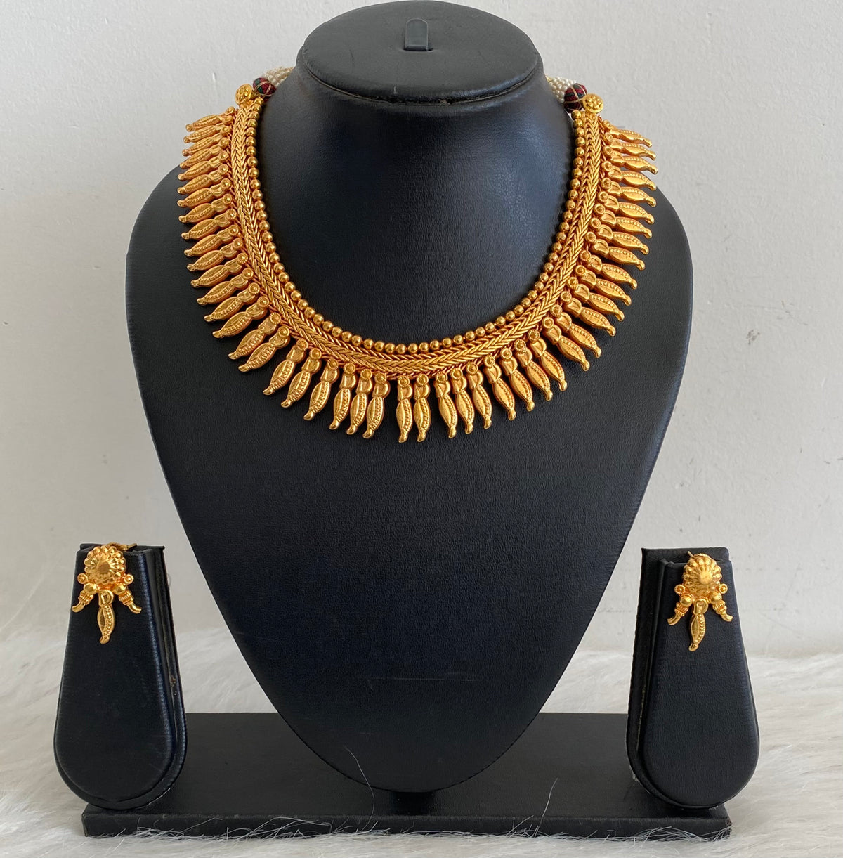 Gold Tone Kerala style Choker Necklace Set-dj10946