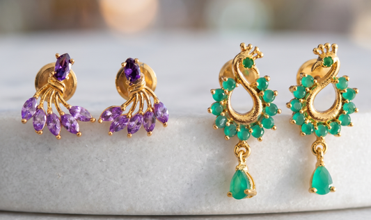 Gold Tone 2 Pair Of Combo Earringst-dj11760