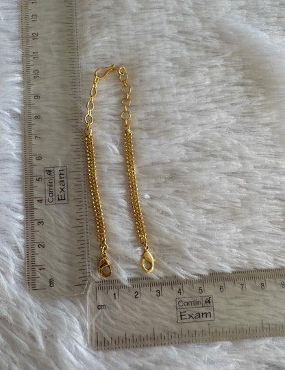 Gold tone necklace back chain dj-52241