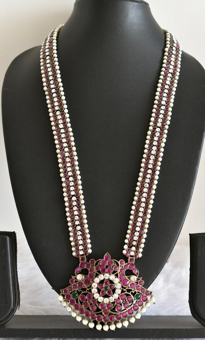 Black finish AD precious kemp pearl peacock haar Dj-52299