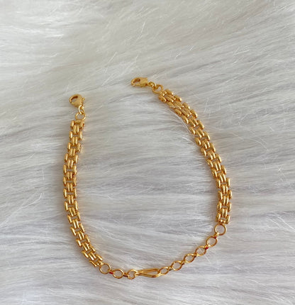 Gold tone necklace back chain dj-54273